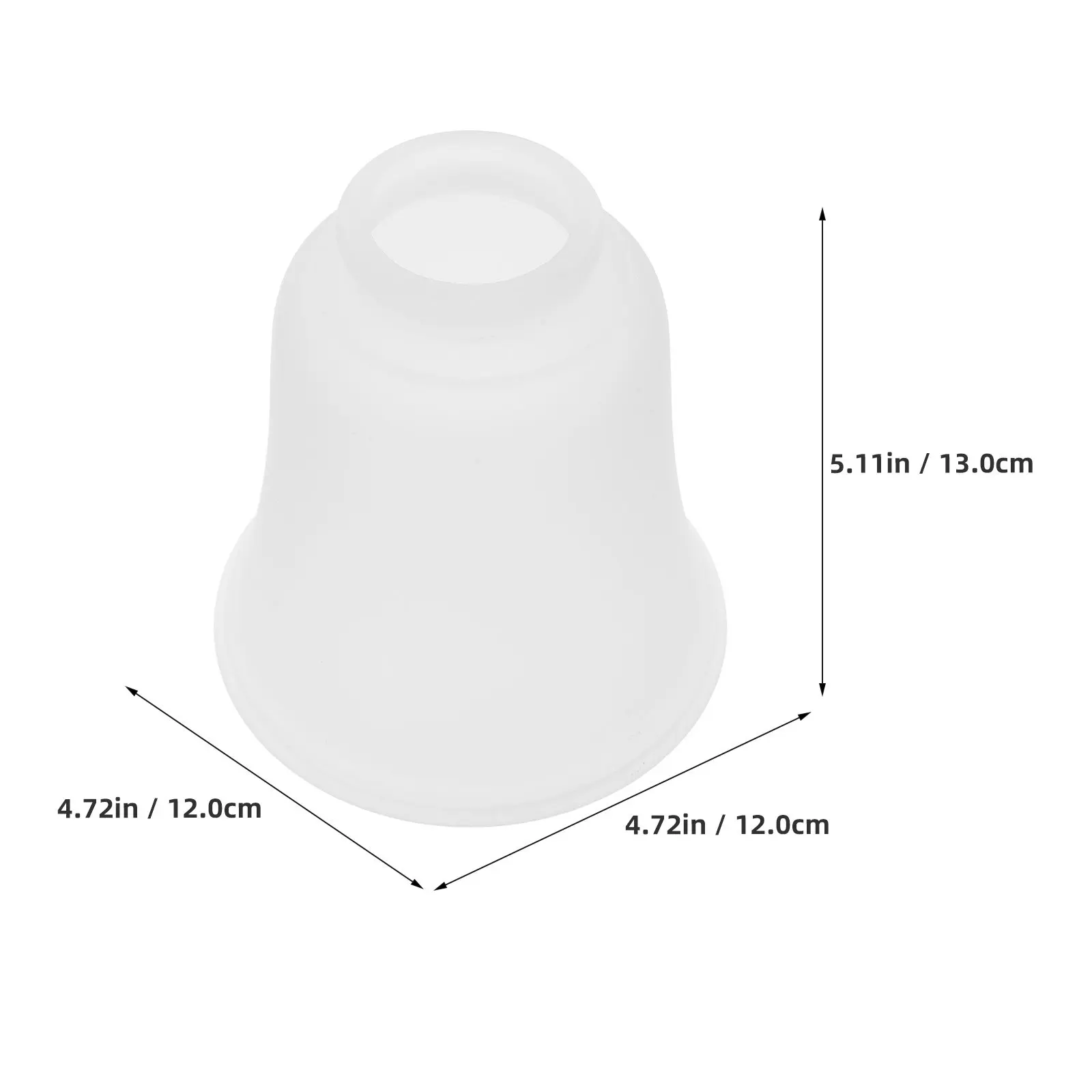 Vintage Style Frosted Glass Lamp Shade Bell Shape Replacement for Ceiling Fan Wall Sconce Pendant Light Fixture Living Room