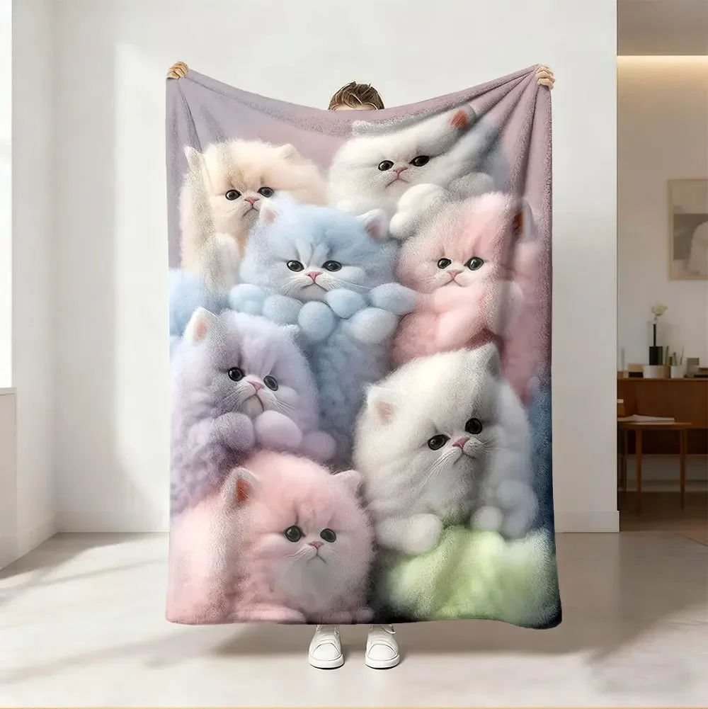Throw Blanket Cute Golden Retriever Dog Animal Pattern Soft Cozy Bedding Sofa Blankets Pet Lover Birthday Gift Blanket