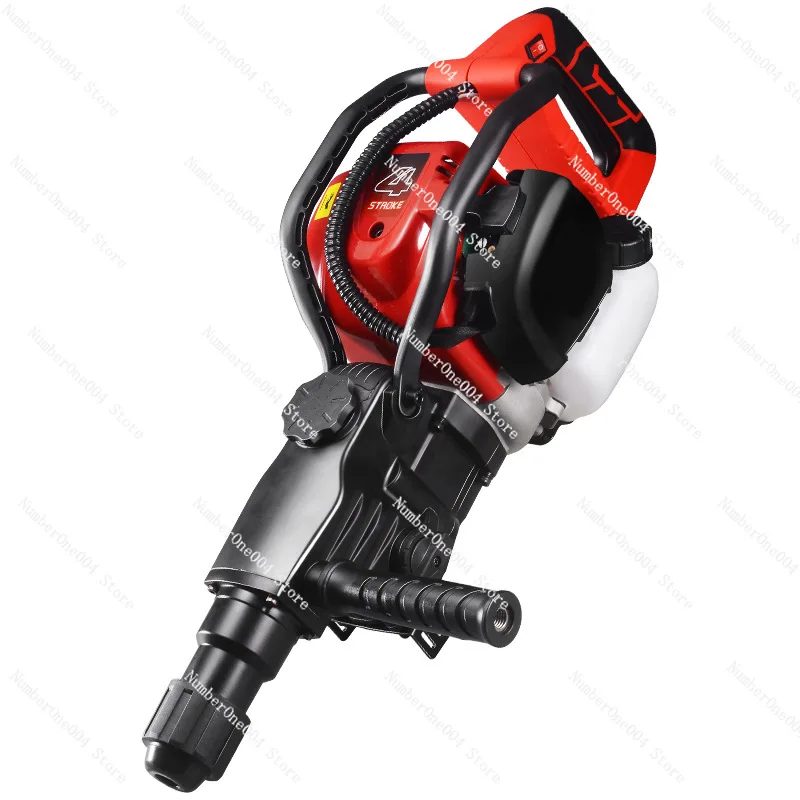 Drill Portable Rock Drill Impact Drill Rock Breaking Pickaxe 68 Four-Stroke Two-Stroke High-PowerGasoline Pickaxe