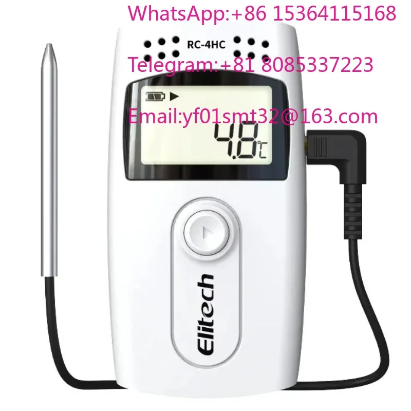 Elitech RC-4HC USB Temperature and Humidity Data Logger 16000 Points Record Capacity PDF Report