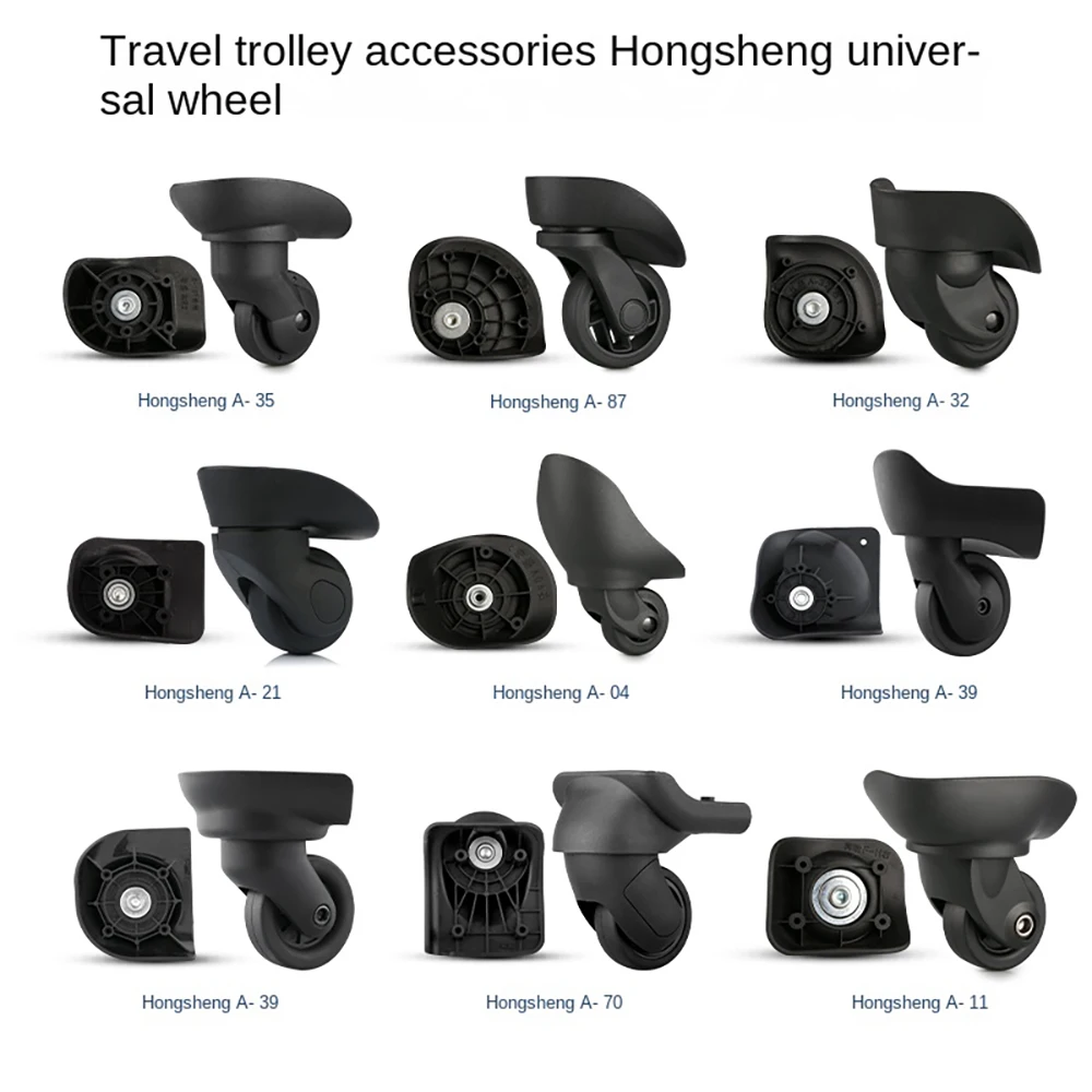 Hongsheng Luggage Compartment Wheel Trolley Box Universal Wheel Accessories Travel Silent Skid Caster Repair and Replacement