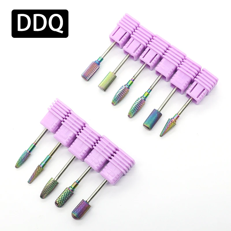 

DDQ 1Pcs Cone Carbide Tungsten Nail Drill Bit Manicure Drill For Milling Cutter Nail Files Buffer Nail Art Equipment tools