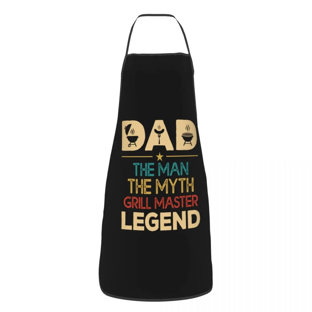 The Man The Myth The Grill Master Aprons for Women Men Father Day Gift Adult Kitchen Chef Bib Tablier Cuisine Cooking Baking