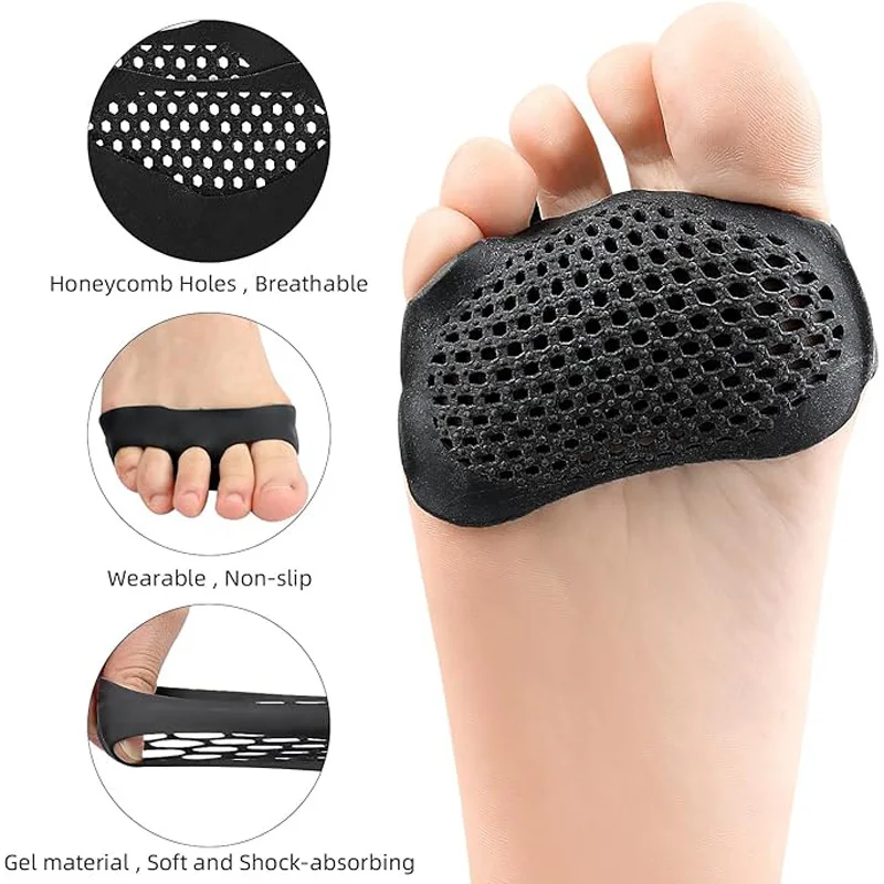 Metatarsal Pads 4 Pairs Ball of Foot Cushions for  Pads for Pain Relief , Bunion Forefoot Pads,  Anti-wear  insole