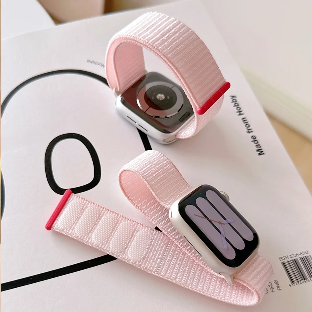 Original-Armband für Apple Watch 44mm 40mm 41mm 45mm 42mm 46mm 49mm Nylon-Schlaufe Correa iWatch Series 11 SE3 10 9 8 7 Ultra3 2 – Detail 9