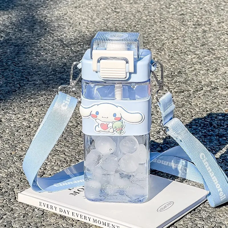 

Kuromi Children Cartoon Water Cups Student Sanrio Nice Appearance Summer Portable Straw Plastic Cup Kawaii Birthday Gift