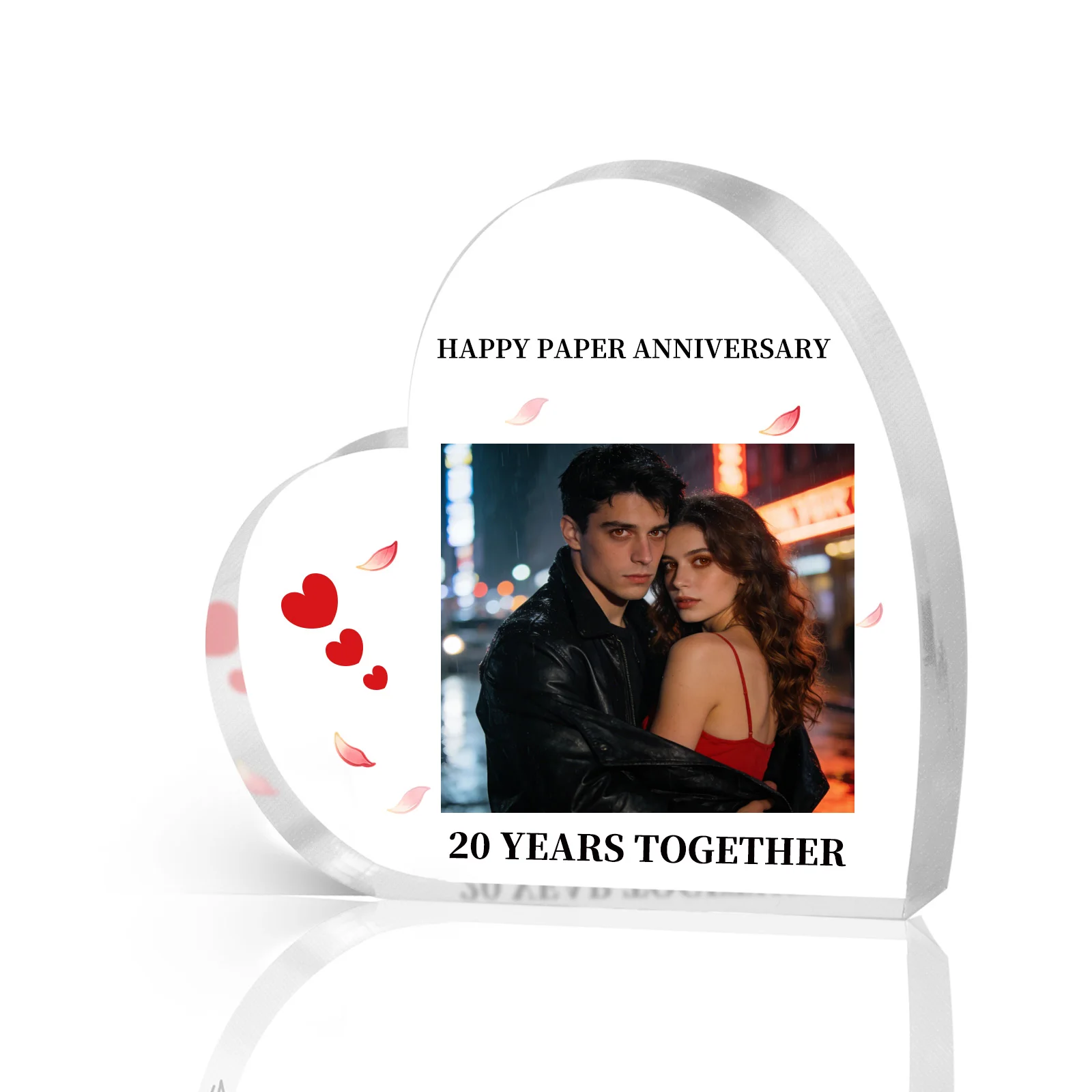 

Personalised Anniversary Keepsake for Couple,Custom Acrylic Plaque, Romantic Birthday Valentine‘s Gift for Boyfriend Girlfriend