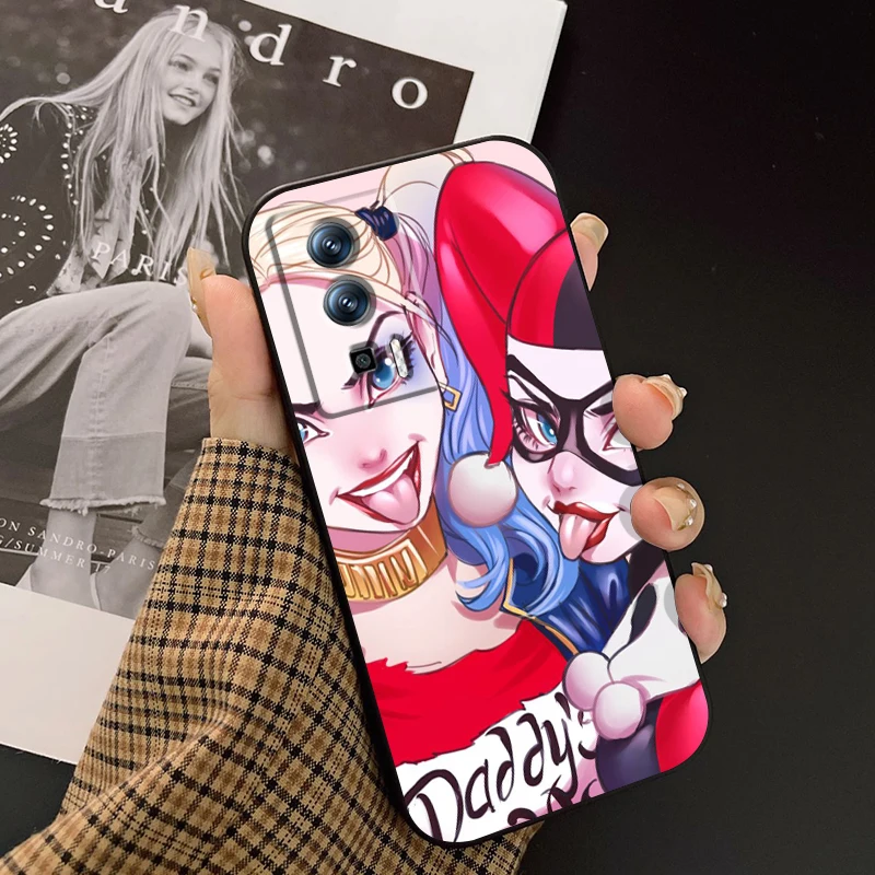 Crazy H-Harley Q-Quinn Sexy For Xiaomi Redmi 9A 9C 9AT 10C 9 9T 10 12C 13C A3 12 K60 A1 K50 K40 5G Black Back Phone Case