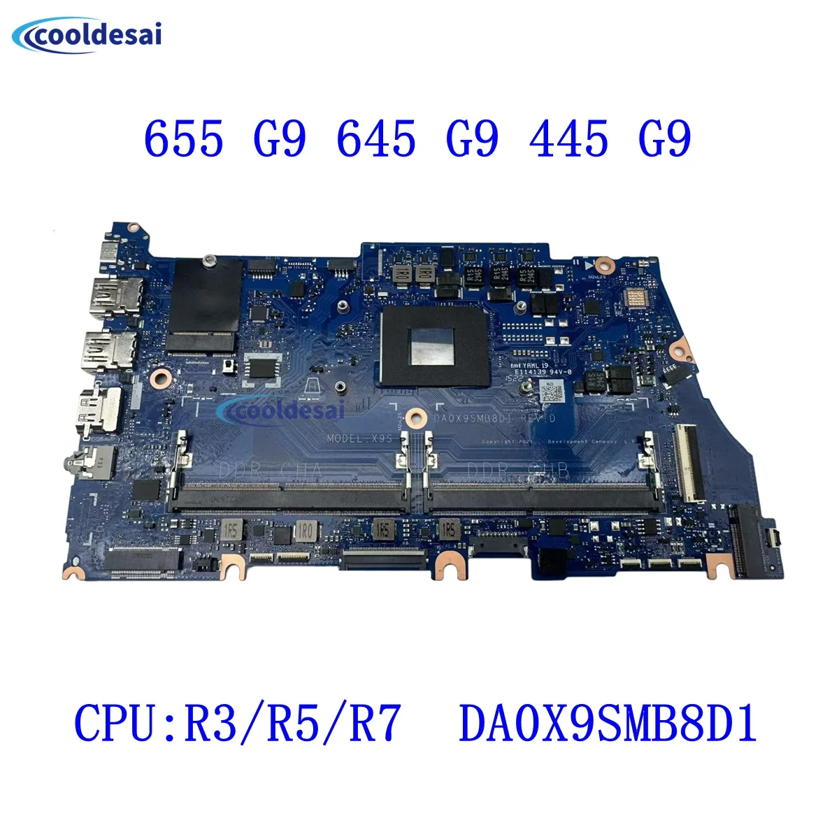 N06861-601 DA0X9SMB8D1 motherboard For HP ZHAN 66 Pro A14 Probook 655 G9 645 G9 445 G9 Laptop motherboard with R3/R5/R7 CPU DDR4