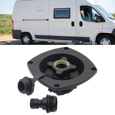 Vattenpåfyllningsinlopp för husvagn, vattenpåfyllningsinlopp, inbyggd backventil för båt, gravitationsvattenpåfyllningsskål, marin husvagn 10 best sales husbilens vatteninlopp - №1