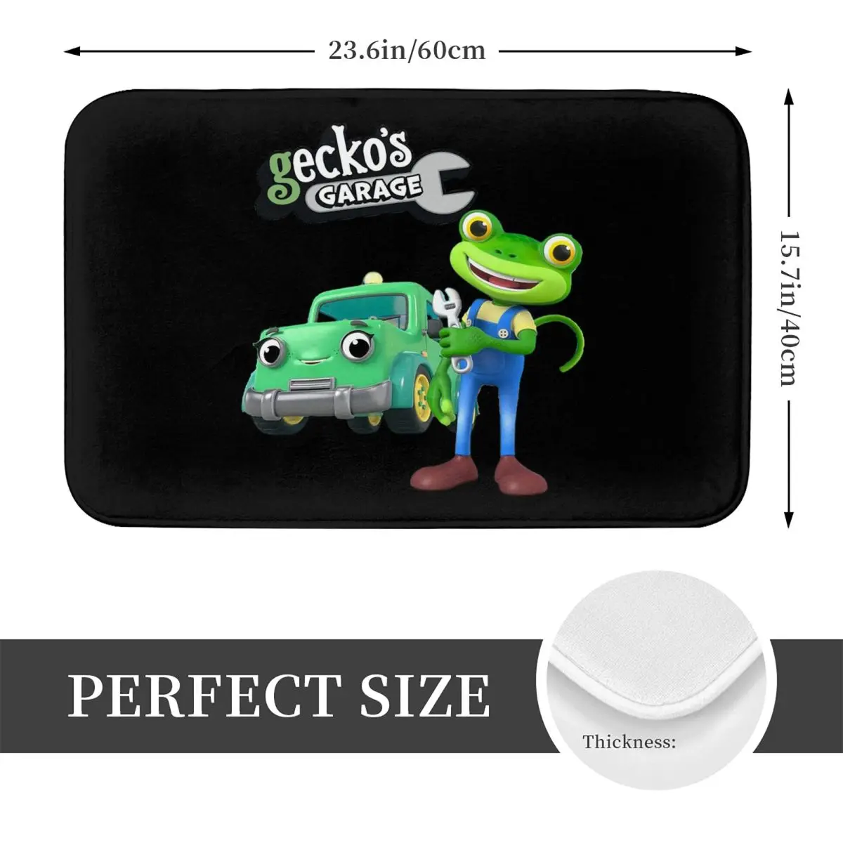 Tilly The Tow Truck Geckos Garage Fixing Trucks Vehicles Anti-slip Doormat Floor Mat Carpet Rug for Kitchen Home Footpad Mats