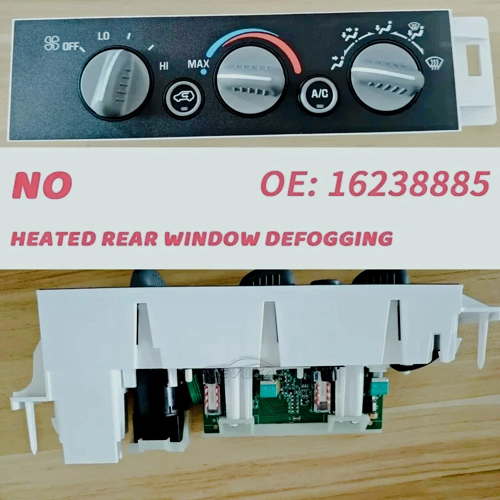 AA-Interruptor de Descongelación Trasero para Control de Climatización de Aire Acondicionado para Chevrolet Tahoe Suburban C1500