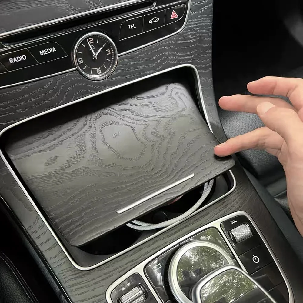 

Для Mercedes Benz GLC C Class W253 W205 2015-2020 Авто центральная консоль Пепельница Держатель чашки Накладка Серебристая хромированная рамка