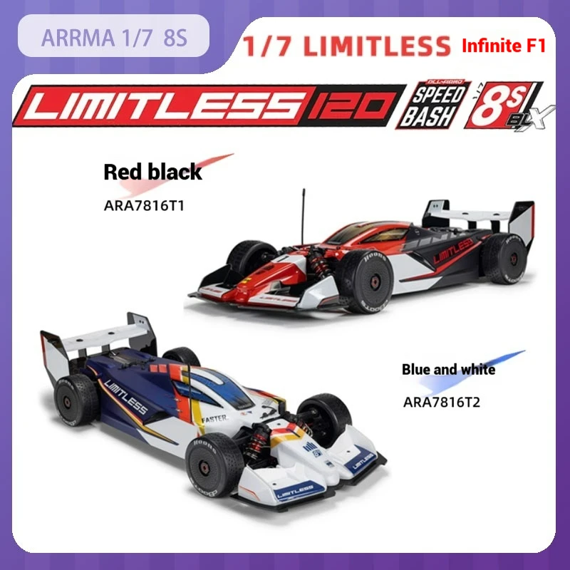 

ARRMA LIMITED Unlimited F1 8S Flat Run RC Car 1/7 модель гоночного автомобиля большого размера 2,4G высокоскоростной дрифт 4WD бесщеточный водонепроницаемый RTR