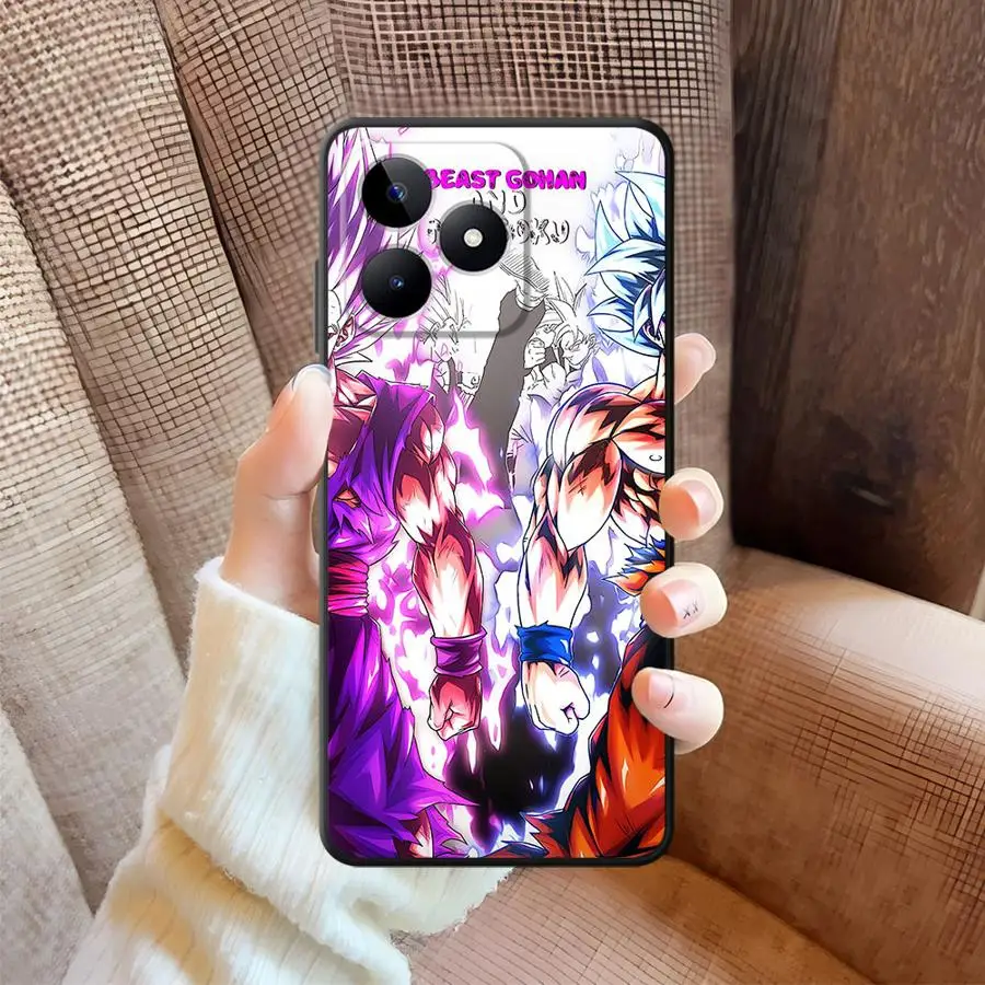 Мягкий чехол для телефона Dragon Ball Cool Vegeta Gok для Realme C15 C12 P3 Ultra C21 C25 Nazro 50 50i 12 14 6 7 8 9 10 C30 C33