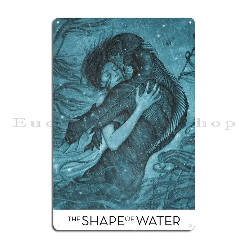 Kształt wody Metalowy znak Projekt Klub Mural Pub Blaszany znak Plakat