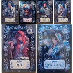 Anime ONE PIECE SSP blue and white porcelain series collection card Shanks Nefertari D Vivi Children's toys Board game card