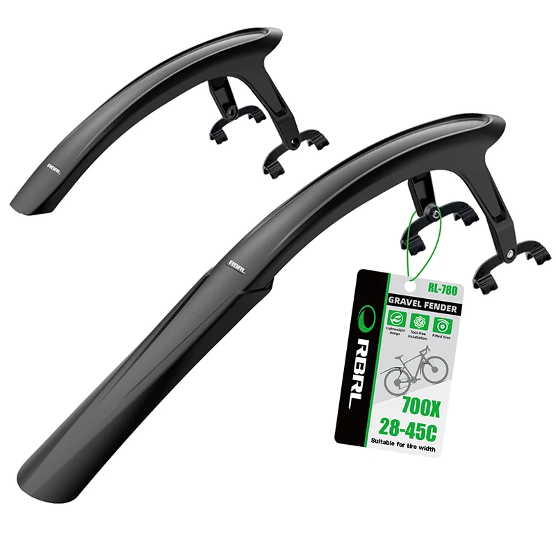 RBRL-Quick Release bicicleta pára-lamas, Road Bike Fender, asas de cascalho, acessórios de bicicleta, 28 ", 700c