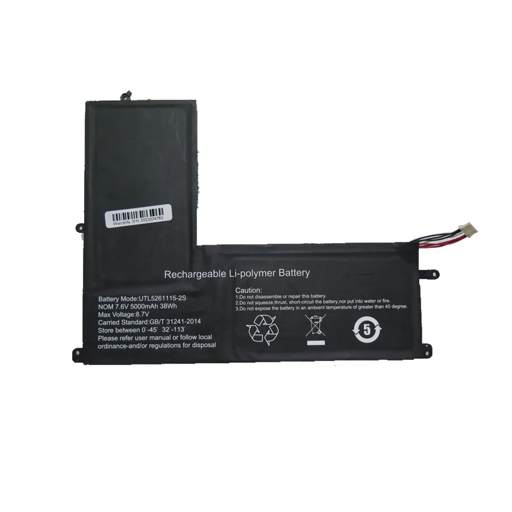 Laptop Battery For Haier U144E UTL5261115-2S 7.6V 5000MAH 38WH