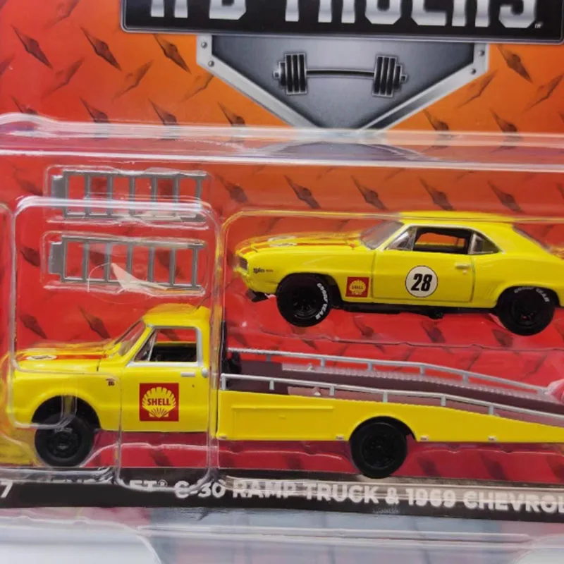 

Модель автомобиля Greenlight Diecast 1:64, 1967 C30 Ramp Truck, из сплава, имитация, статическая, для коллекции, декоративная, праздничный подарок, игрушка