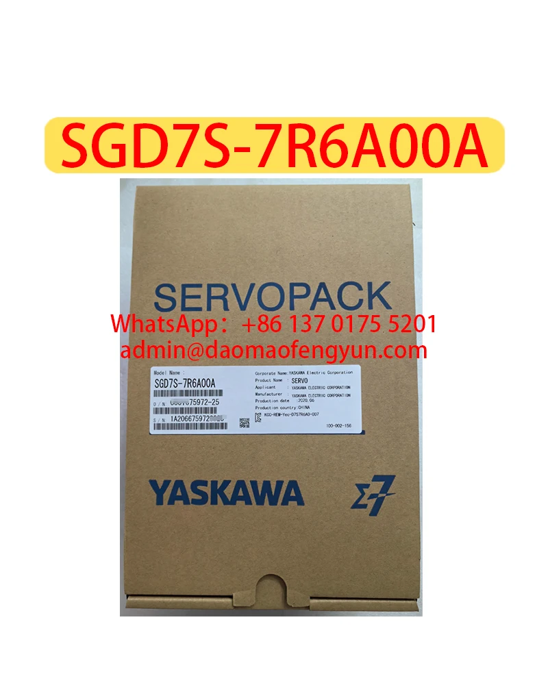

Servo Drive SGD7S-7R6A00A Brand New，SGD7S 7R6A00A