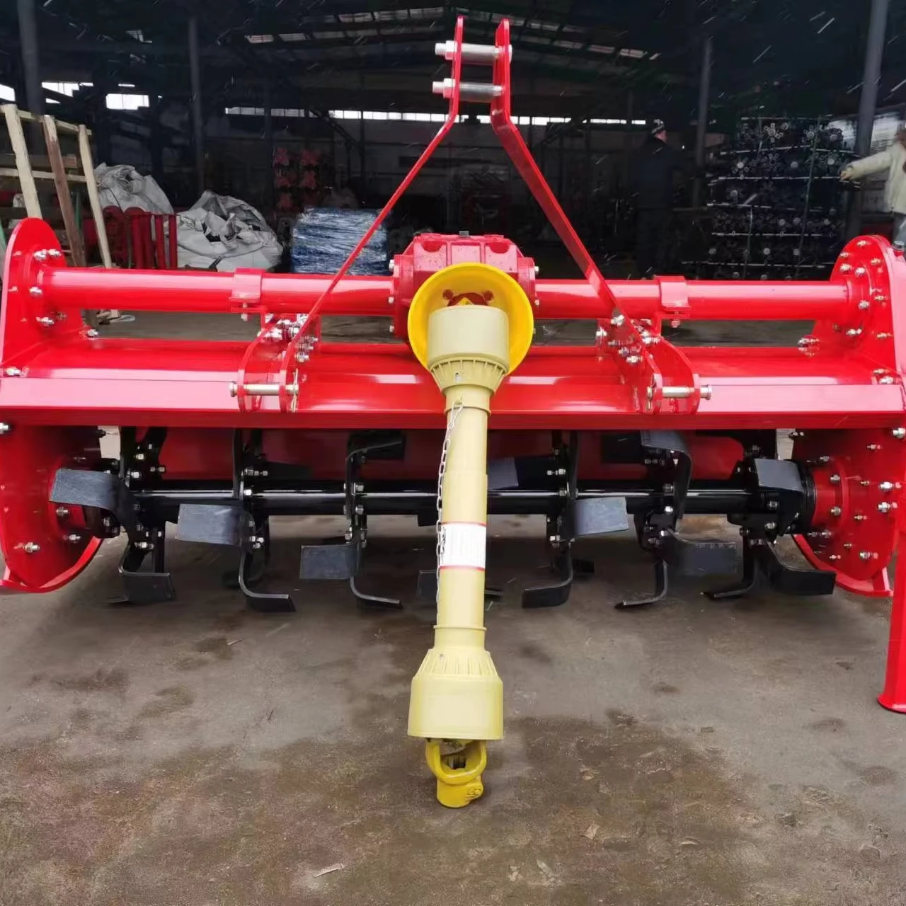 

Rotary Tiller 1GQN-140 4WD Mini Farm Tractor Compact Farming Equipment with 2WD Wheel 180HP Rated Power