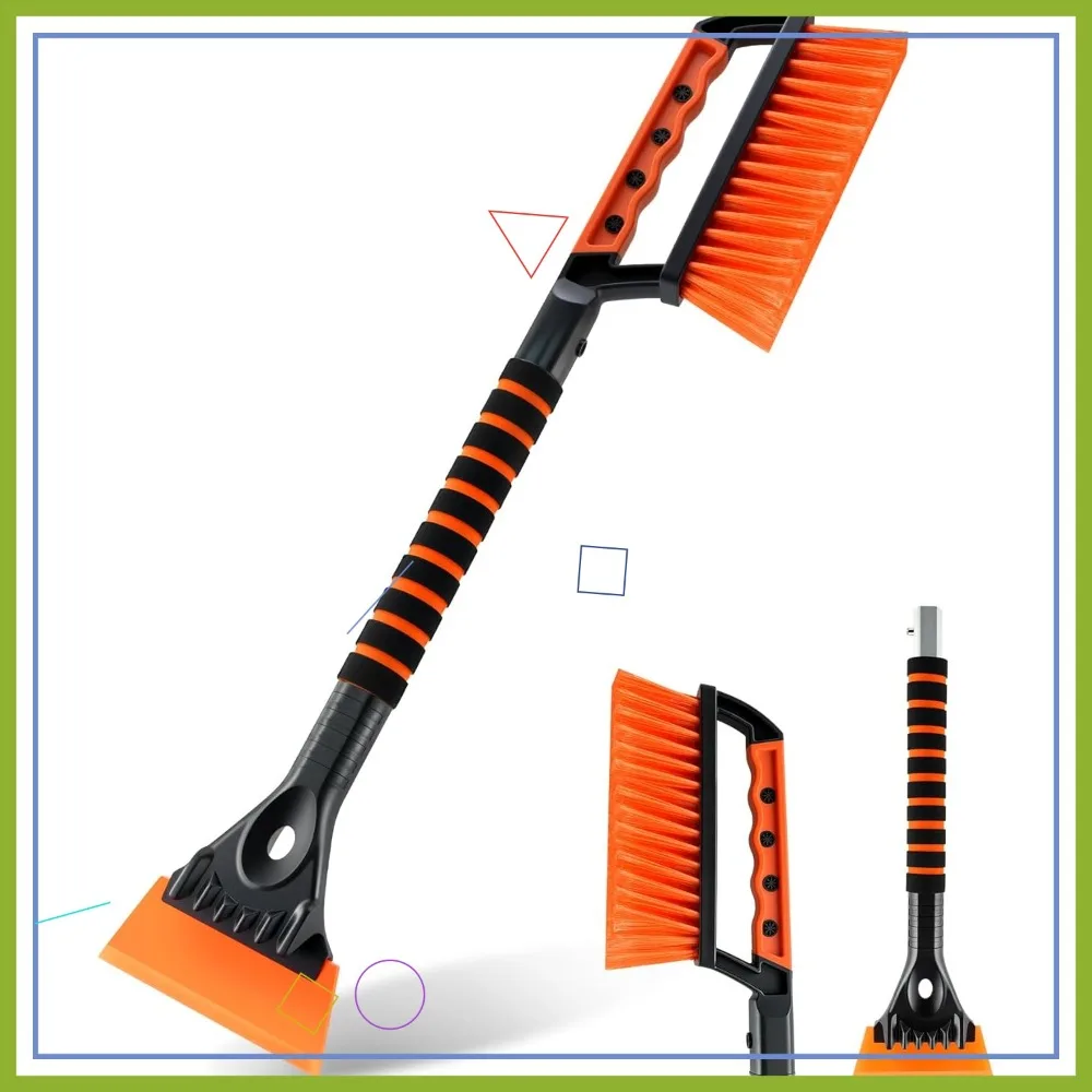 

Ice Scraper & Snow Brush for Car Windshield, Winter Car Necessities, Multi-Functional Snow Removal Tool, Car Accessories Gift