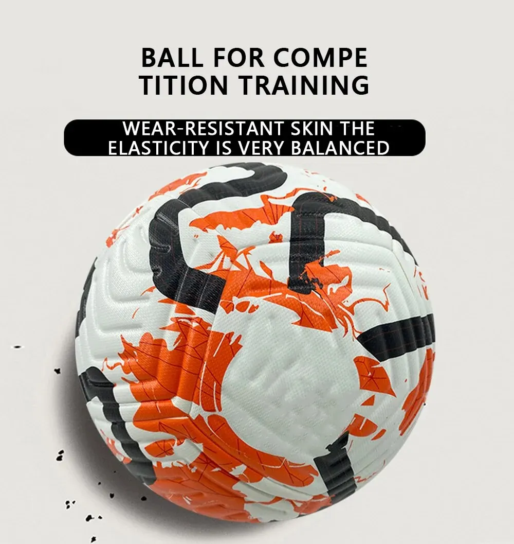 Soccer Balls Standard Size 5 Machine-Stitched Ball PU Material Sports League Match Football Training Balls Futbol Voetbal 1PC