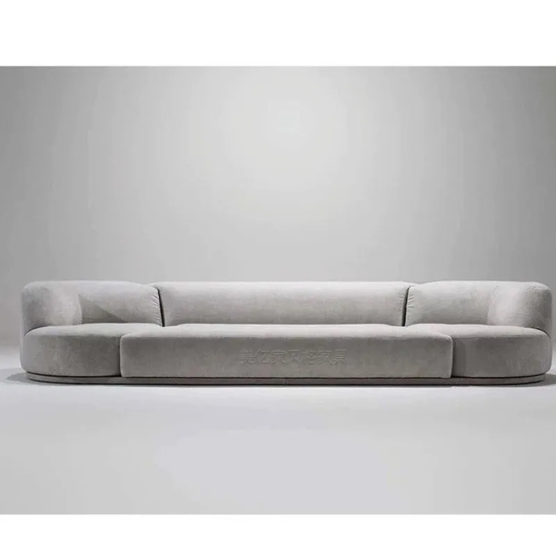 Internet celebrity large flat-floor hotel reception area combination double-sided rotating sofa