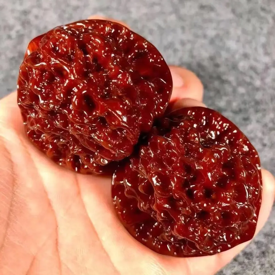 

Cz1 walnut brush patina jade walnut health ball hand play piece walnut fitness hand ball