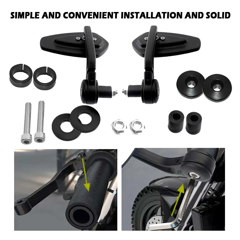 

Motorcycle Accessories NVX155 Handheld Mirror NMAX155 125i Modification Accessories Left and Right Rearview Mirrors Reflectors