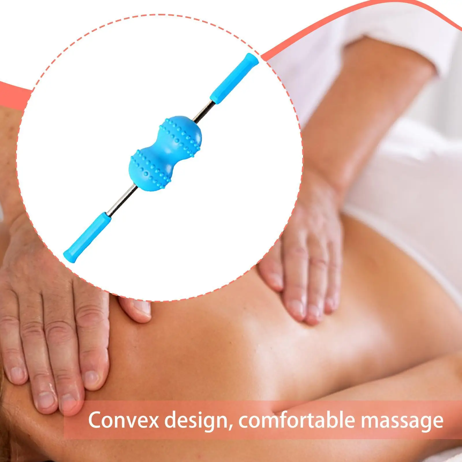 

Роликовый массажер для шеи, компактный для мужчин и женщин, практичный домашний офис, эргономичный портативный многофункциональный ролик для спины