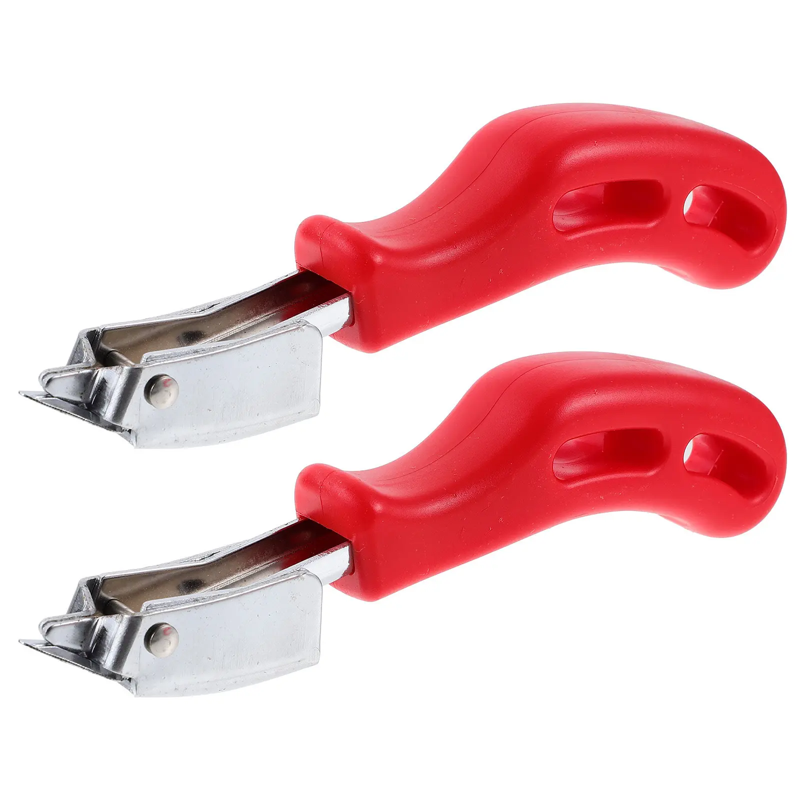 

2Pcs Staple Puller Tool Heavy Duty Upholstery Tack Remover Manual Lever Design Comfortable Grip Staple Remover
