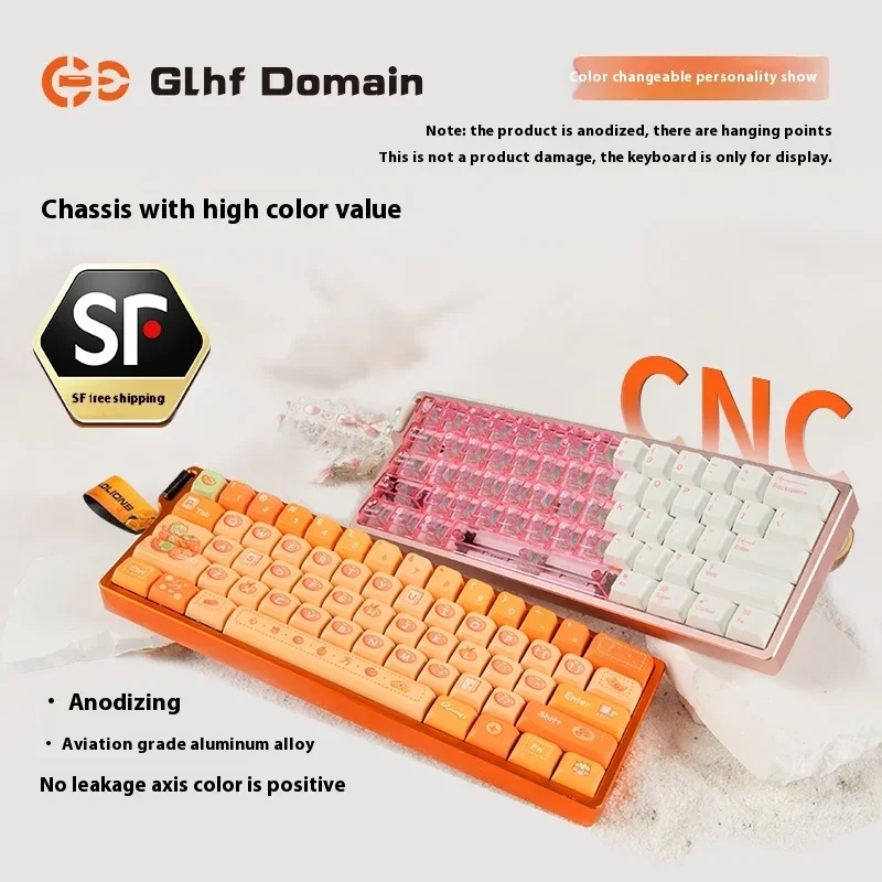 Madlions Mad 60he GD60 Aluminum Gaming Keyboard Shell 60% Keys Layouts Keyboard Case For Wooting 60HE+ HM66 Aula Win60 keyboard