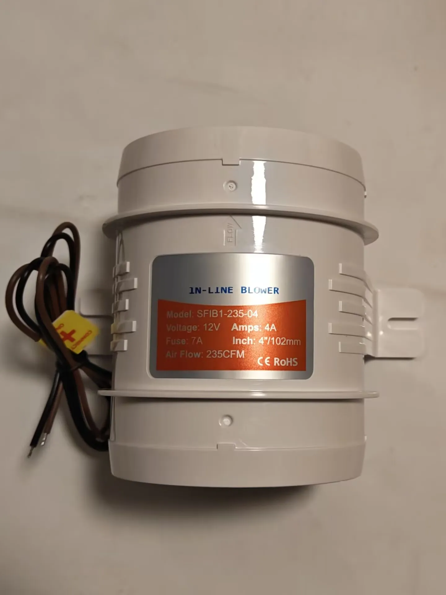 12V SFIB1-235-04 RV Yacht Kitchen Fan Exhaust Fan 3 Inches 4 Inches Room Car Yacht Fan