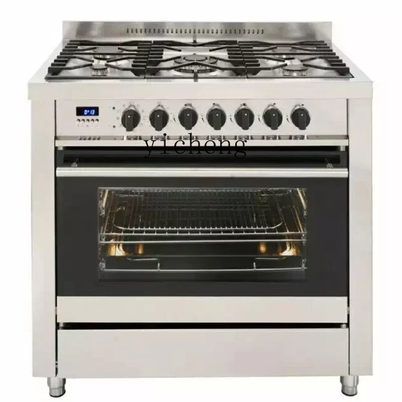 

One-Piece Oven Stove Four-Head Gas Stove Electric Oven All-in-One European Gas Cookers