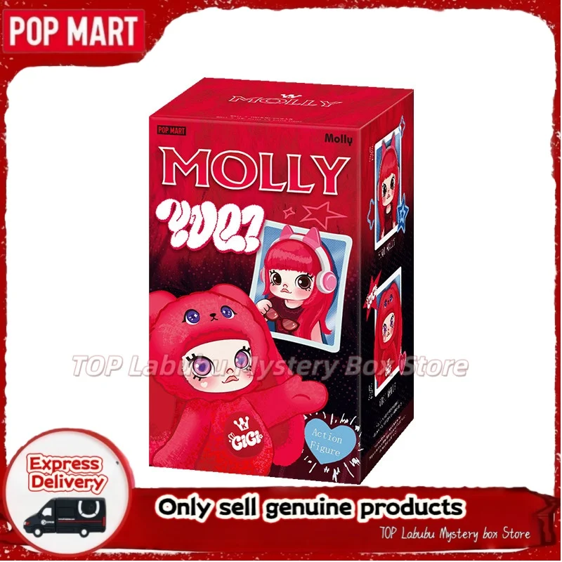HOT Original POP MART Molly × Yuqi Series 1/8 Series Action Figure