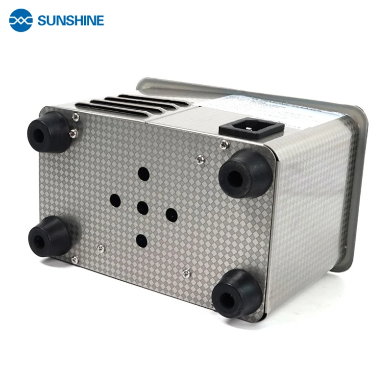 SUNSHINE 800ML SS-6508T 50W Ультразвуковой портативный ультразвуковой очиститель SUS304 Интеллектуальная сенсорная панель из нержавеющей стали