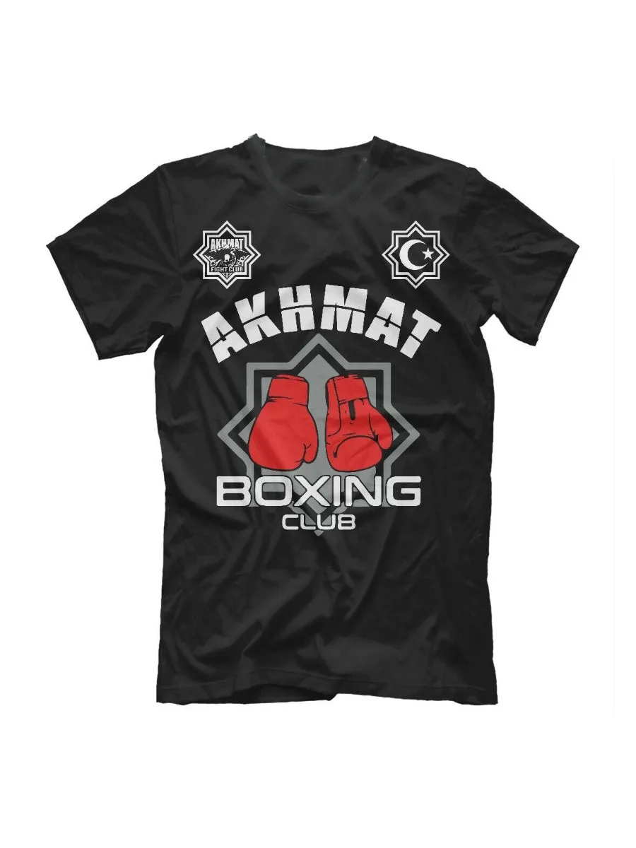 Akhmat Boxing Club Russia Sport Fight T-Shirt. Summer Cotton Short Sleeve O-Neck Mens T Shirt New S-3XL