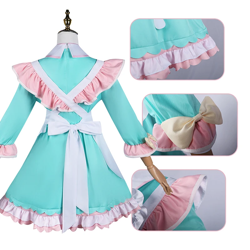 Game Needy Girl Overdose KAngel Cosplay Ame Chan Costume Wig Set Lolita Maid Dress Party Carnival Anime Cos Skirt JK Uniform