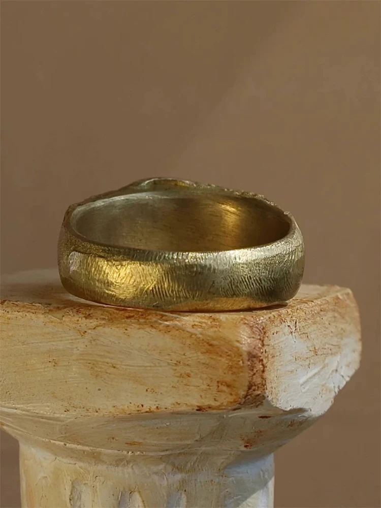 Bague demi-visage en alliage pour hommes et femmes, bijoux de style rétro, cadeaux de fête, nouveau, 2024