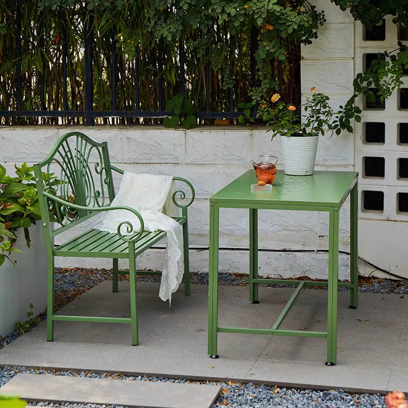 Chaises de Jardin Vertes Modernes, Banc de Parc, Design D.lique, Style poumons, Poitrine, Balkon Masa Sandalye. Meubles