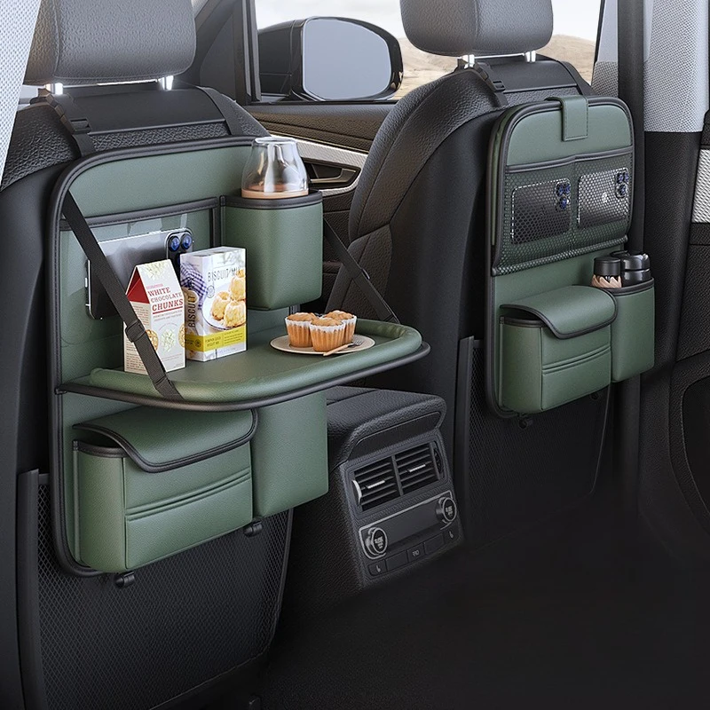 Car seat back shelf, seat back storage bag, folding table, car small table board, rear row