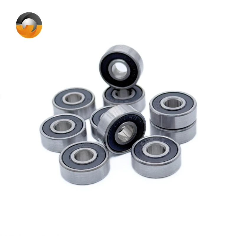10Pcs GCr15 Chrome Steel 608 2RS Deep Groove Ball Bearings 5x14x5 6x17x6 7x19x6 8x22x7 9x24x7 3x10x4 5x16x5 9x26x8 25x32x4 mm