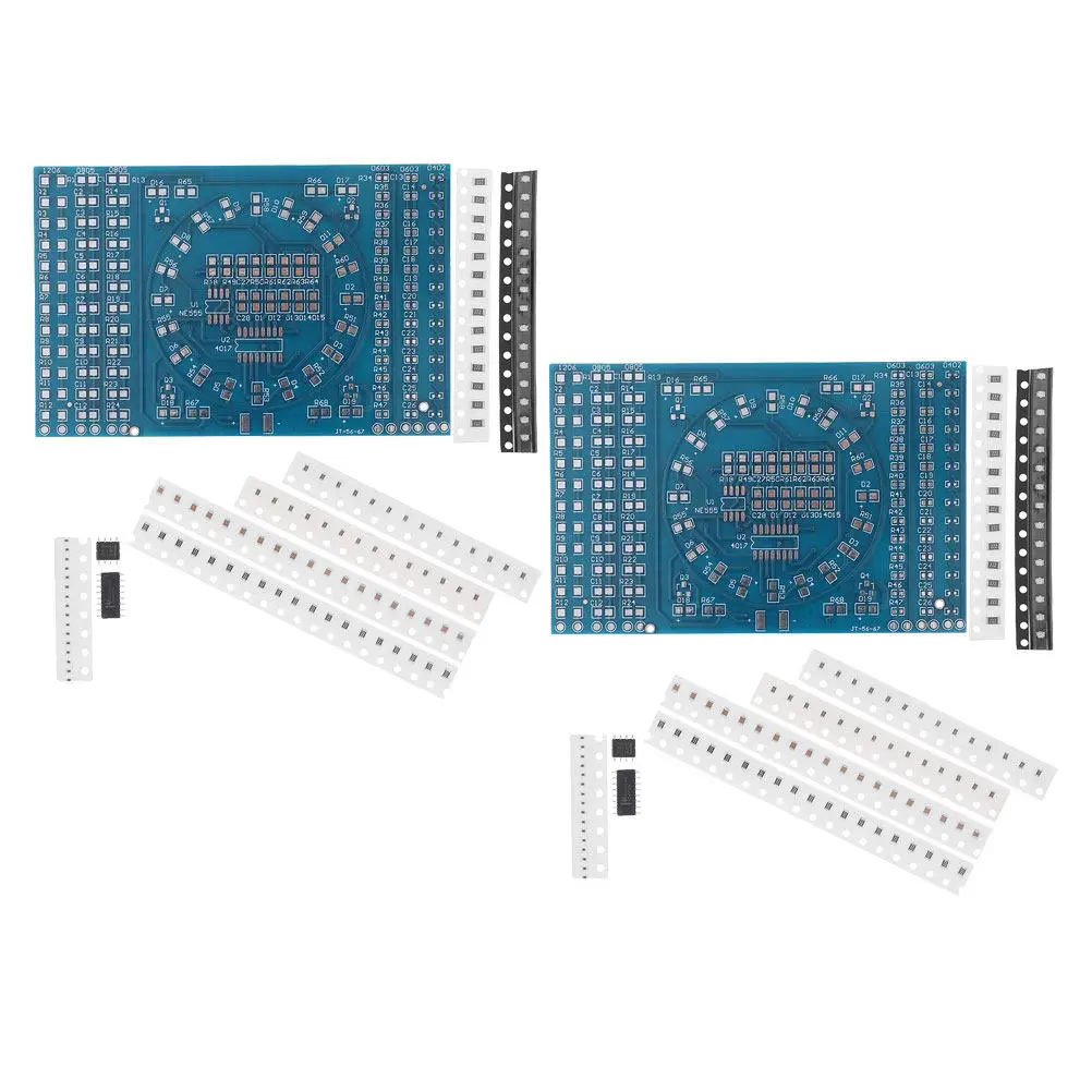 

Набор для пайки из 2 комплектов с SMD-компонентами для электроники, набор для начинающих, для самостоятельной пайки и отработки навыков
