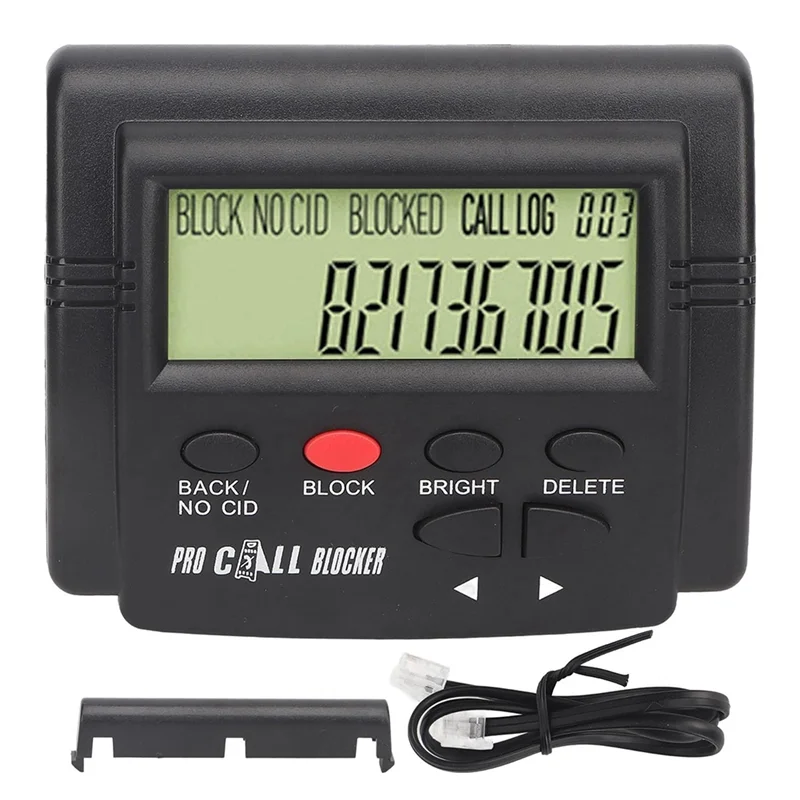 Ingenious-Call Blocker 2000 Group High Capacity Call Blocker Anti-Nuisance Incoming Call Phone Blocker +LCD Display 1Set