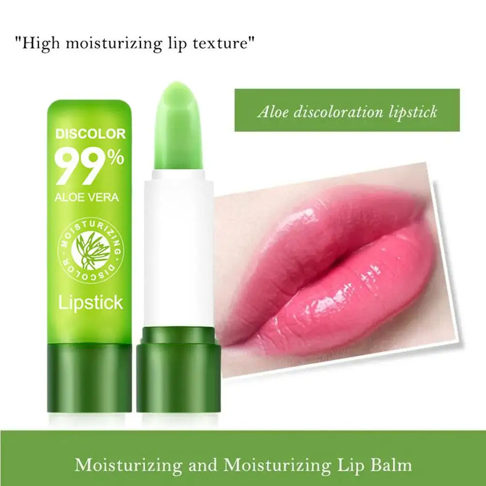 2pcs Color Changing Lip Balm Natural Aloe Veras Lipstick Long Lasting Moisturizing Makeup Cosmetics For Women New