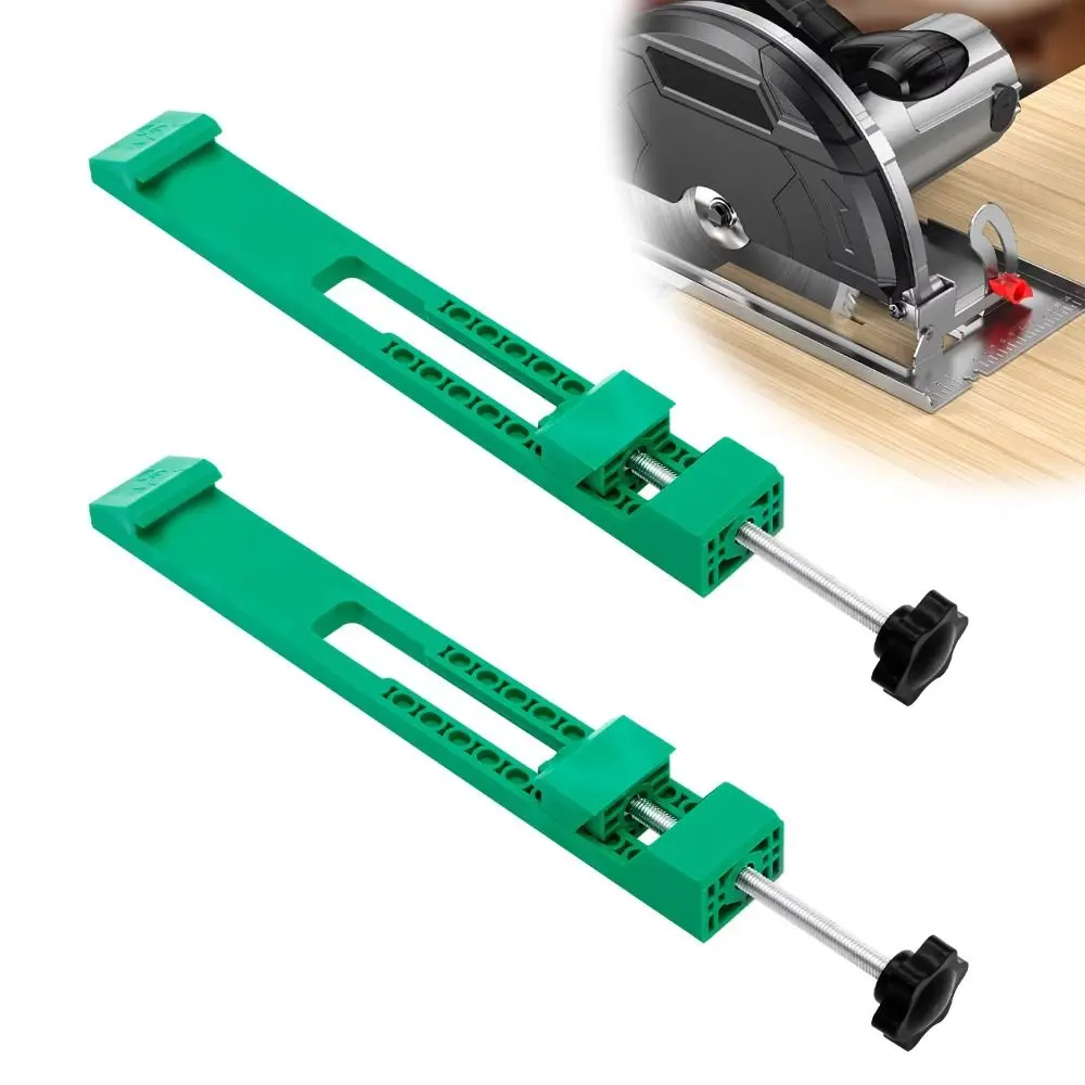 Adjustable Handheld Positioning Clamp Lightweight ABS Quick Fixing Clip Blue Green Edge Guide Cutting Machine