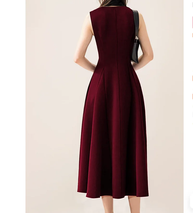 Summer Collection French Fashion Sleeveless Slim-Fit Bridal Dress