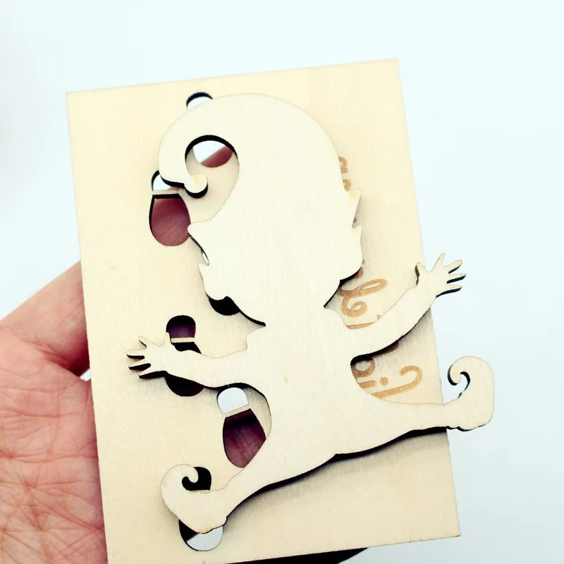 Dollhouse Mini Wooden Elf Dwarf Footprint Template BJD Miniature Christmas Model Accessories